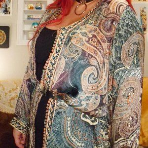 Silk Technicolour Paisley Kimono
